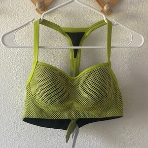 Victoria Sport Women's Lime Green Mesh Bralette sports bra